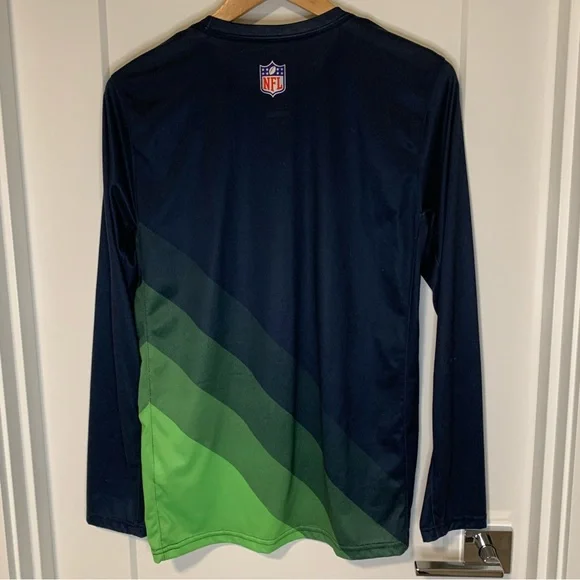Seattle Seahawks Long Sleeve Dri-Fit Nike T-Shirt Size S - Picture 2 of 8